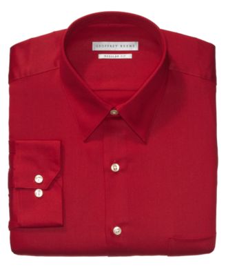 Geoffrey Beene Solid Sateen Dress Shirt - Dress Shirts - Men - Macy's