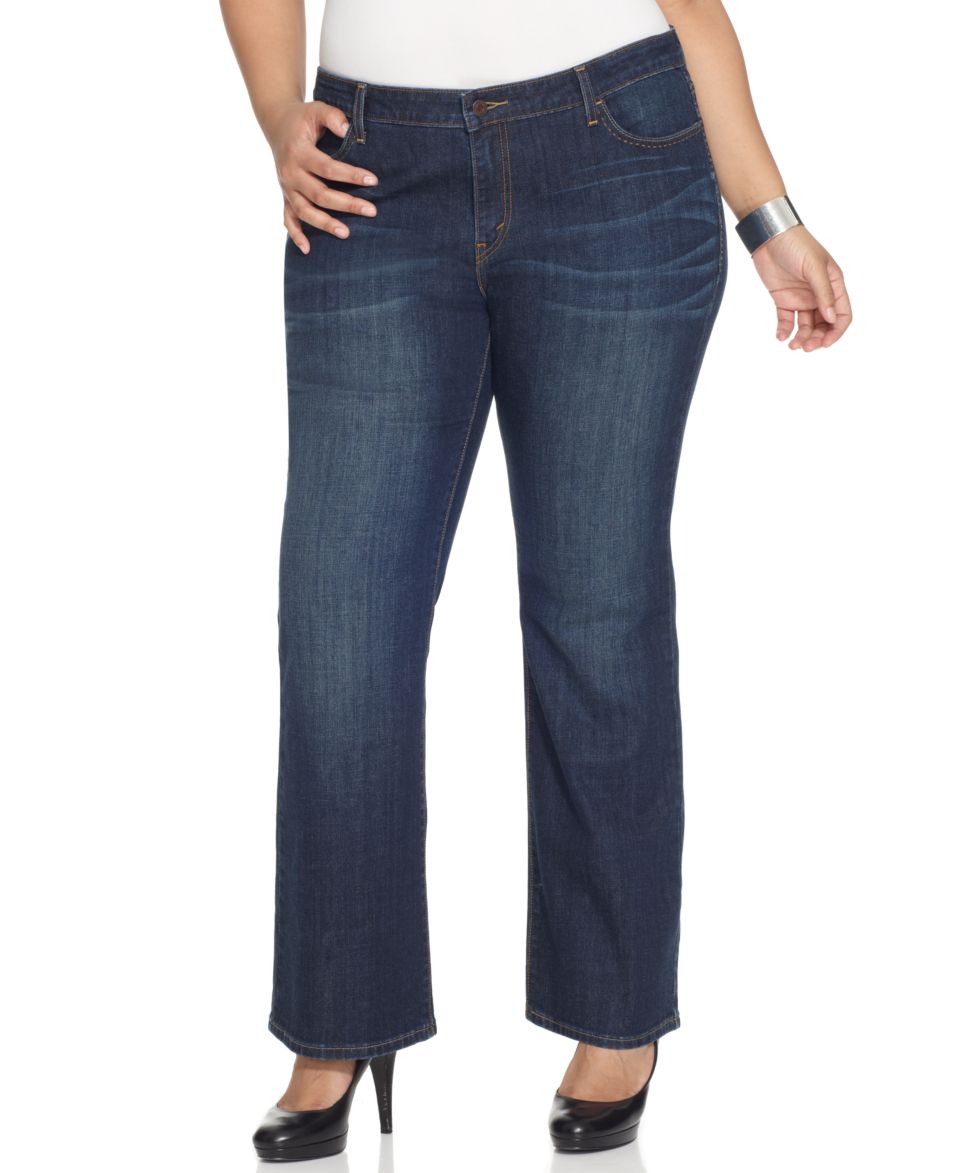 Levis Plus Size Jeans, 512 Perfectly Shaping Bootcut, Unscripted Wash