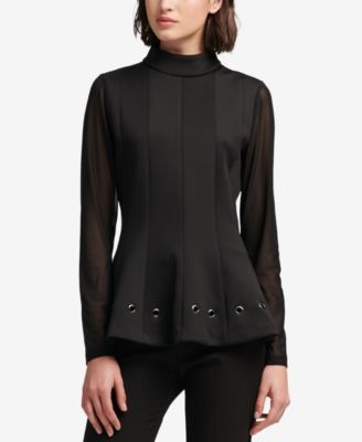 dkny peplum top