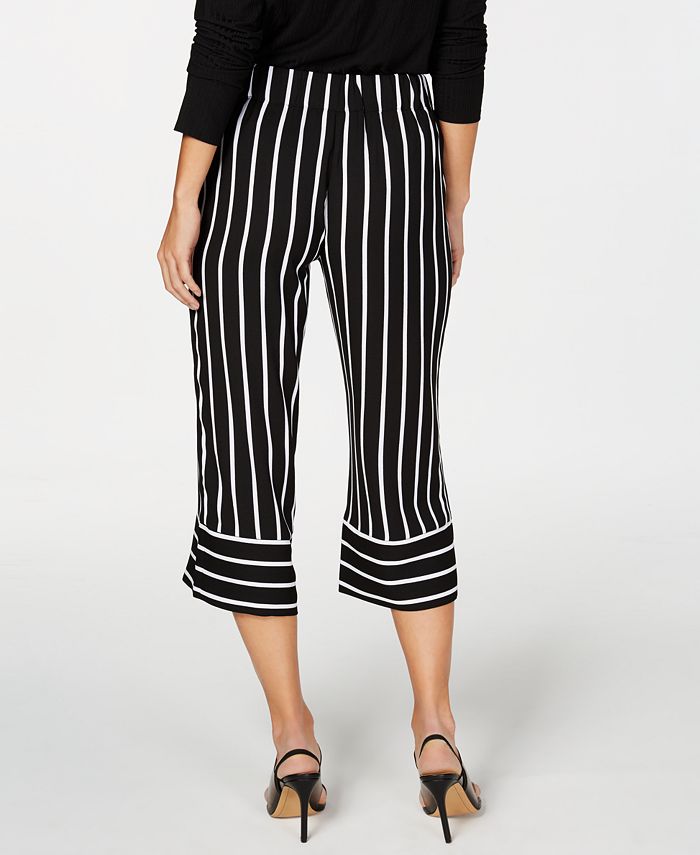 madewell striped wide leg pants