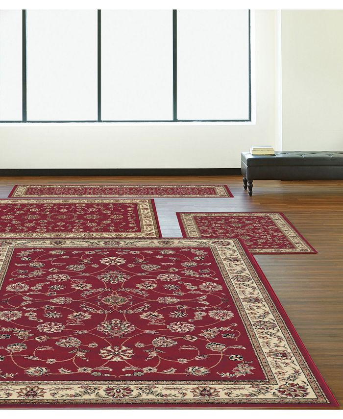 KM Home Area Rug Set, Florence Collection 4 Piece Set Isfahan & Reviews