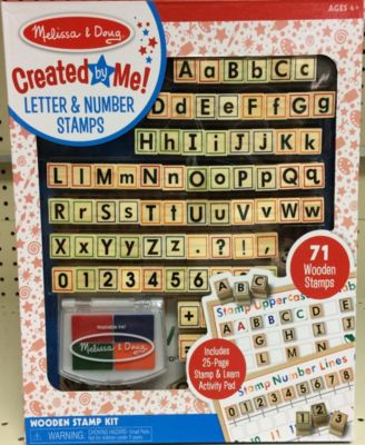 melissa and doug alphabet stamp set