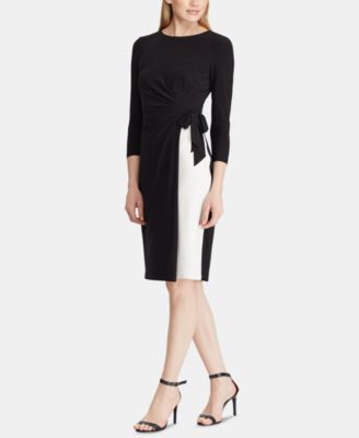 ralph lauren ruched dress