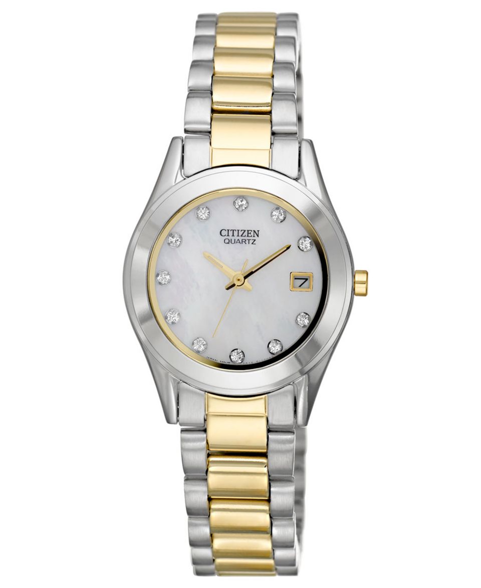 Citizen Watch, Womens Two Tone Stainless Steel Bracelet 26mm EU2664