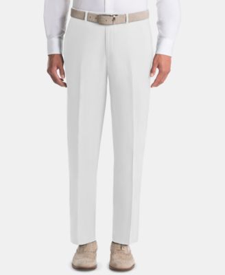 UltraFlex Classic-Fit White Linen Pants 