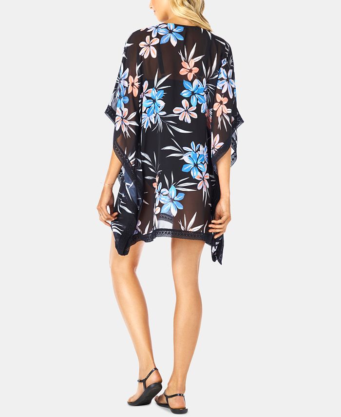 Swim Solutions CrochetTrimmed CoverUp, Created for Macy's & Reviews