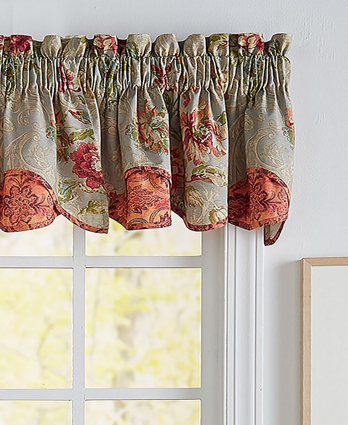 Waverly Fresco Flourish Scalloped Window Valance & Reviews Window
