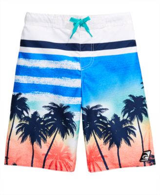 palm tree swim shorts