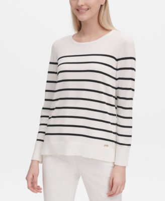calvin klein striped sweater