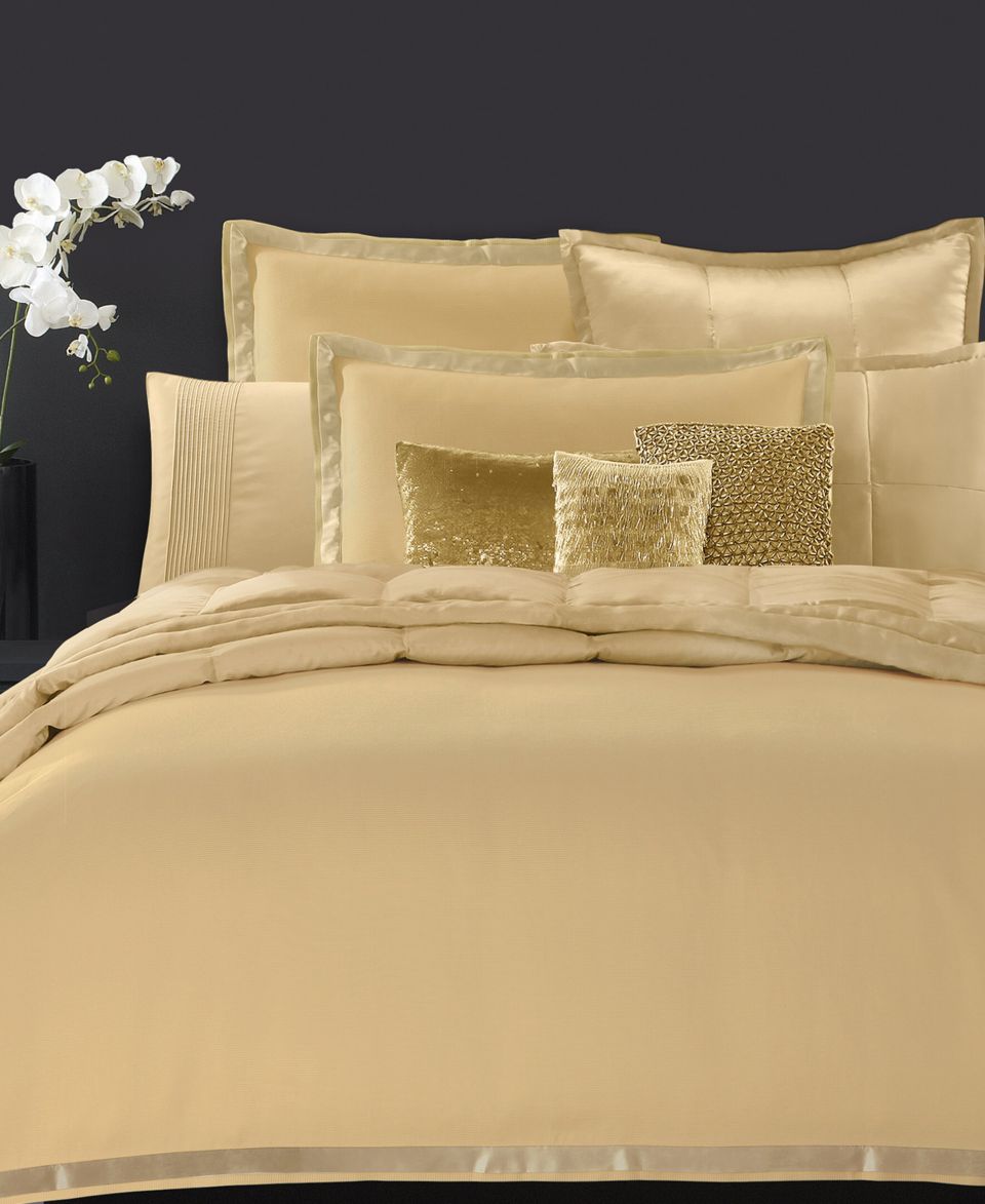 Donna Karan Bedding, Modern Classics Gold Leaf 11 x 22 Decorative