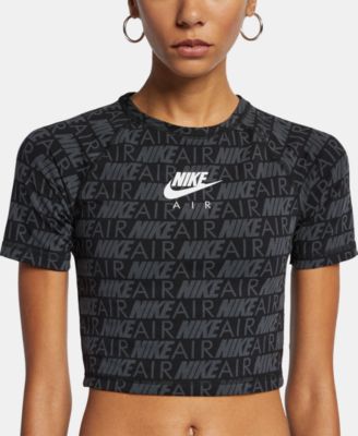 Nike Women's Air Logo-Print Cropped T 