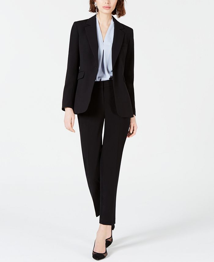 Bar III One-Button Jacket, Straight-Leg Pants & Blouse, Created for ...