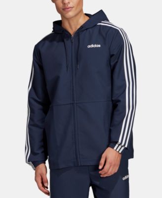 adidas men's essentials hooded wind jacket