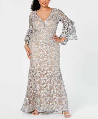 betsy and adam plus size evening gowns