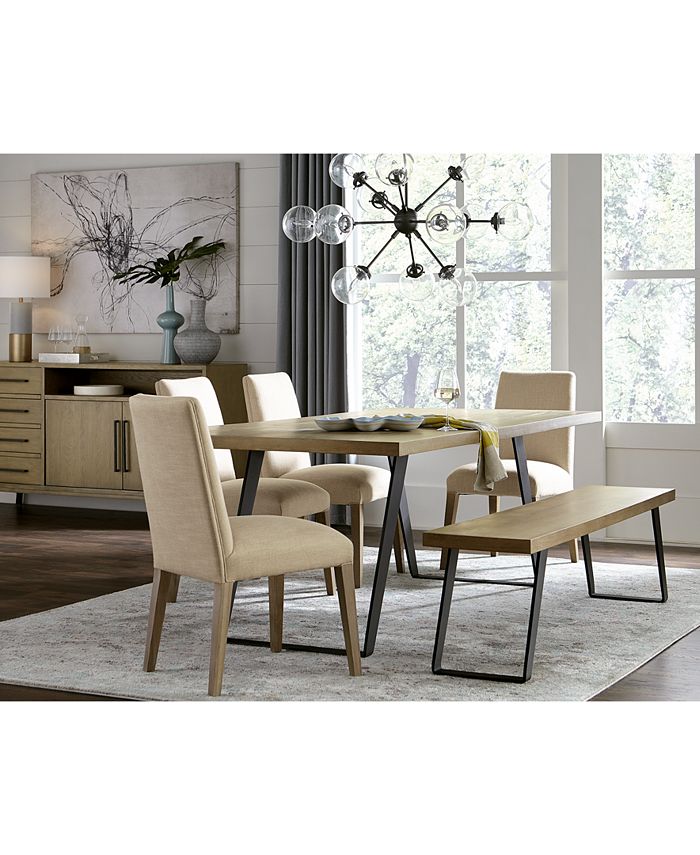 Furniture Closeout! Clarita Dining Furniture, 6Pc. Set (Table, 4 Side