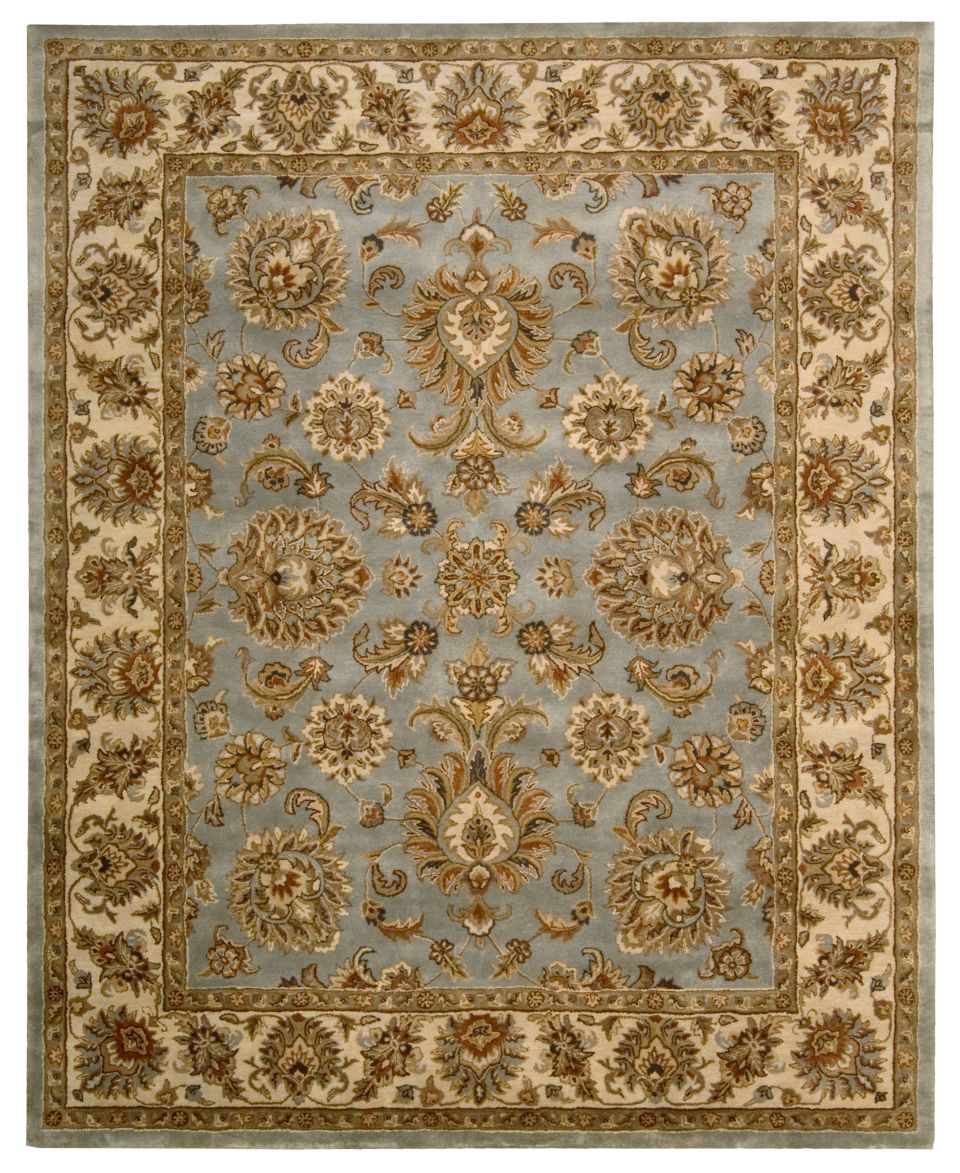 Area Rug, Rajah Collection JA32 Indore Light Blue 83 x 116