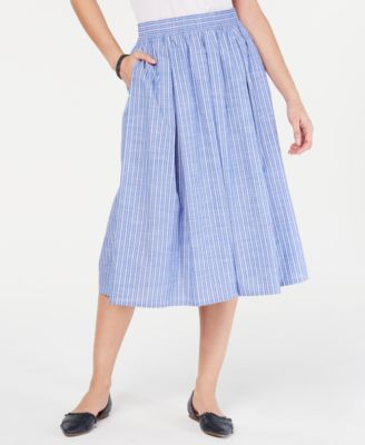 tommy jeans midi pleated skirt