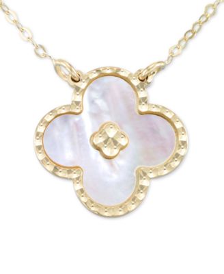 mother of pearl pendant gold