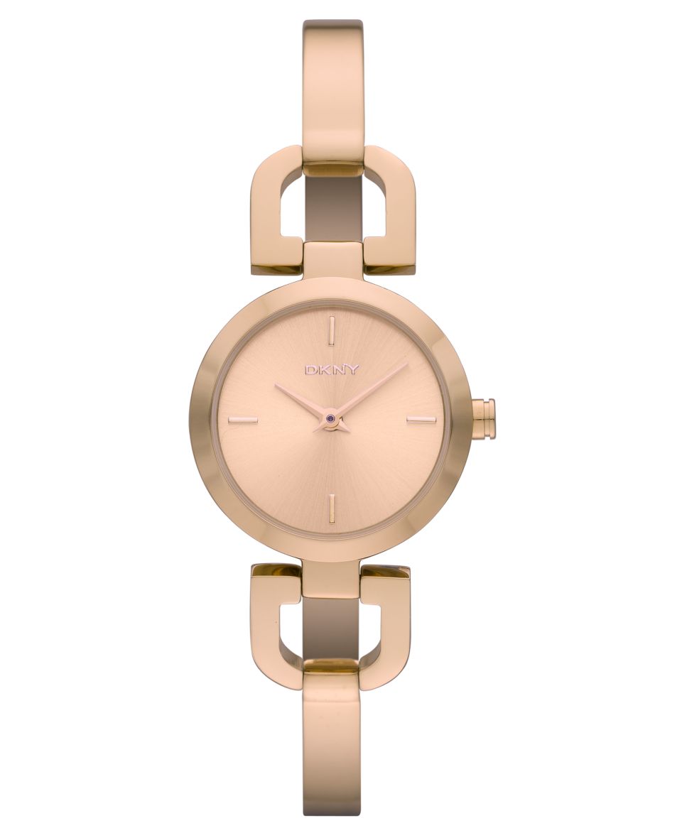 DKNY Watch, Womens Rose Gold Ion Plated Stainless Steel Crossover