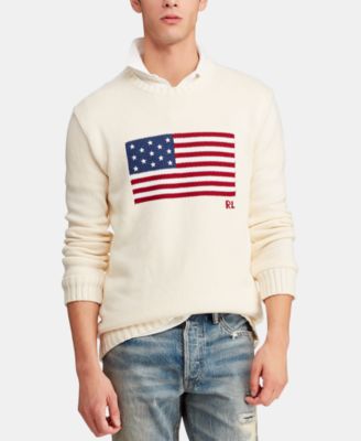 ralph lauren mens flag sweater