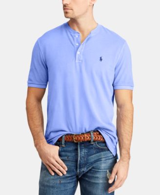 polo featherweight mesh henley