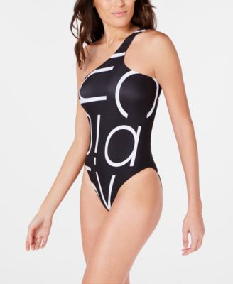 macy's calvin klein one piece bathing suit