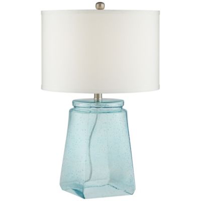 seeded glass table lamp