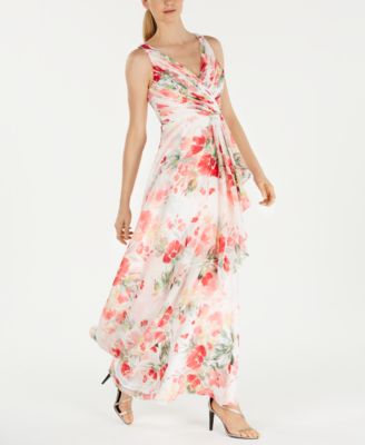 macy's calvin klein floral dresses