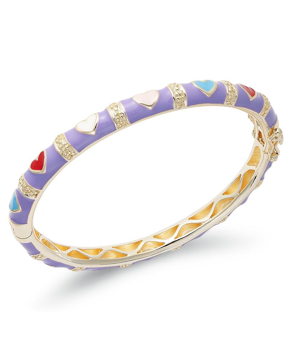 Lily Nily Childrens 18k Gold Over Sterling Silver Bracelet, Purple