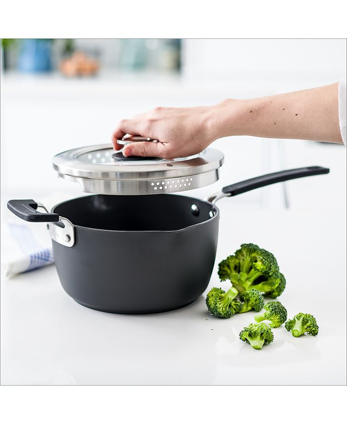 GreenPan Levels 3Qt. Stackable Ceramic Nonstick Saucepan with