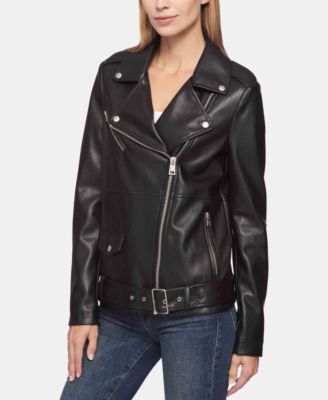 levi's leather moto jacket women's