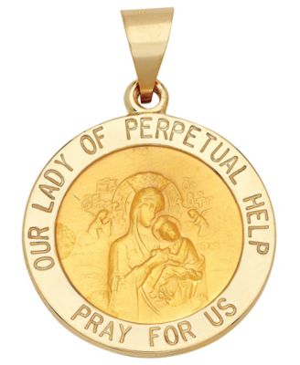 mother of perpetual help gold necklace