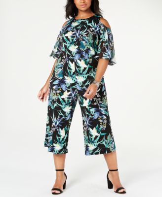 macys plus size white jumpsuits