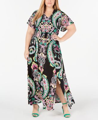 macy's inc plus size maxi dresses