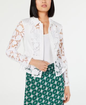 macys white jacket