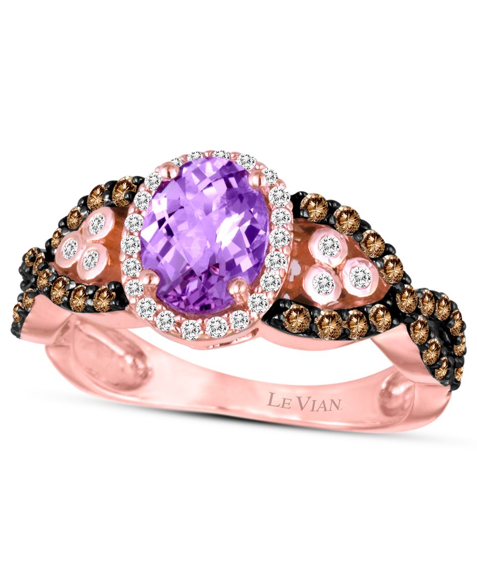 Le Vian 14k Rose Gold Ring, Amethyst (9/10 ct. t.w.), Chocolate and