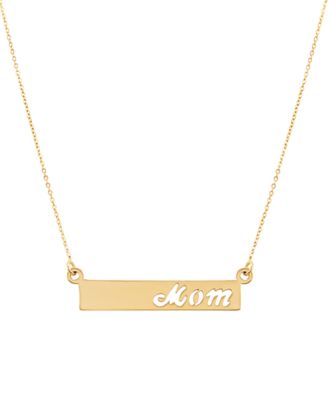 mom bar necklace