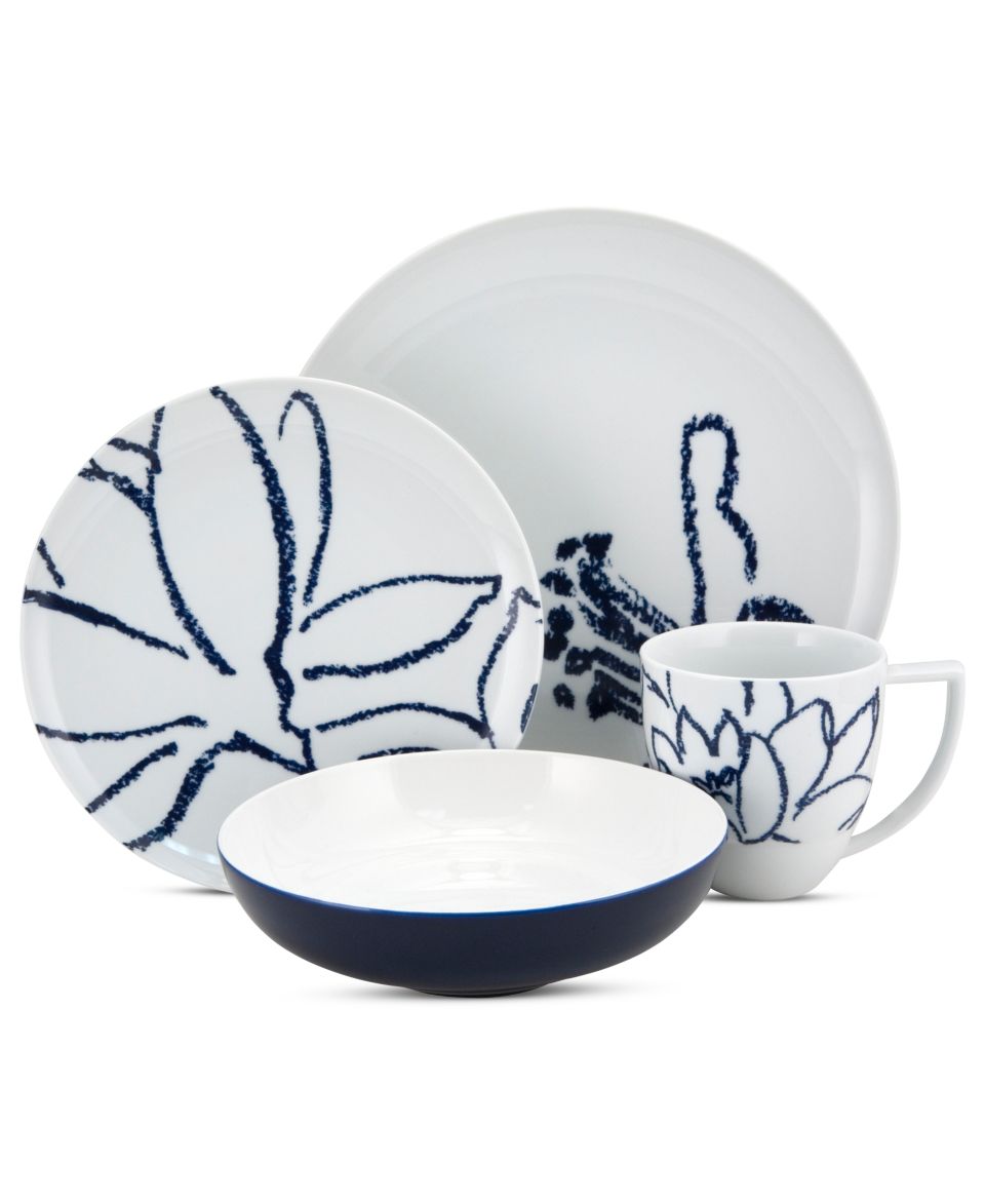 Nikko Dinnerware, Artist Blue 4 Piece Place Setting   Casual