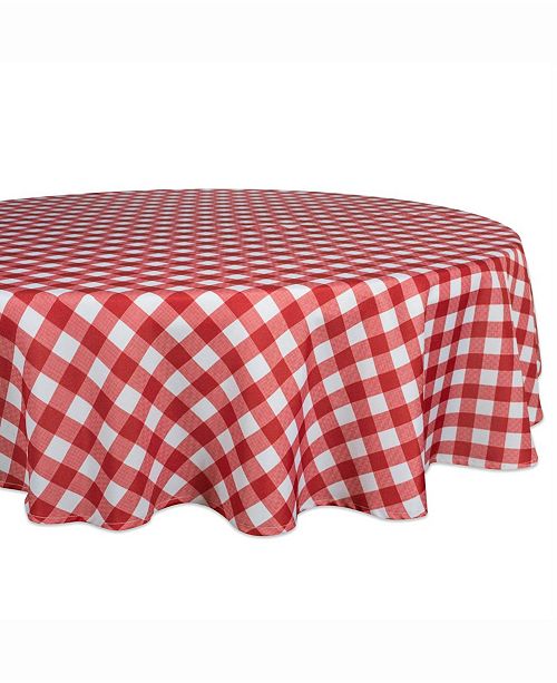 Design Imports Outdoor Table Cloth 60 Round Reviews Table Linens Dining Macy S