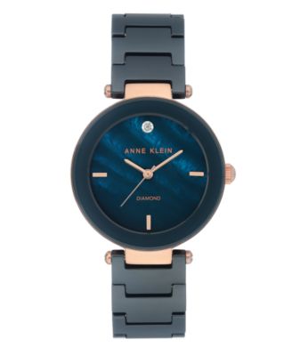 anne klein genuine diamond collection watch