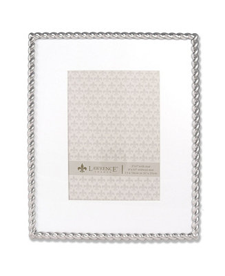 Lawrence Frames 710080 Silver Metal Rope 8x10 Matted For Picture Frame