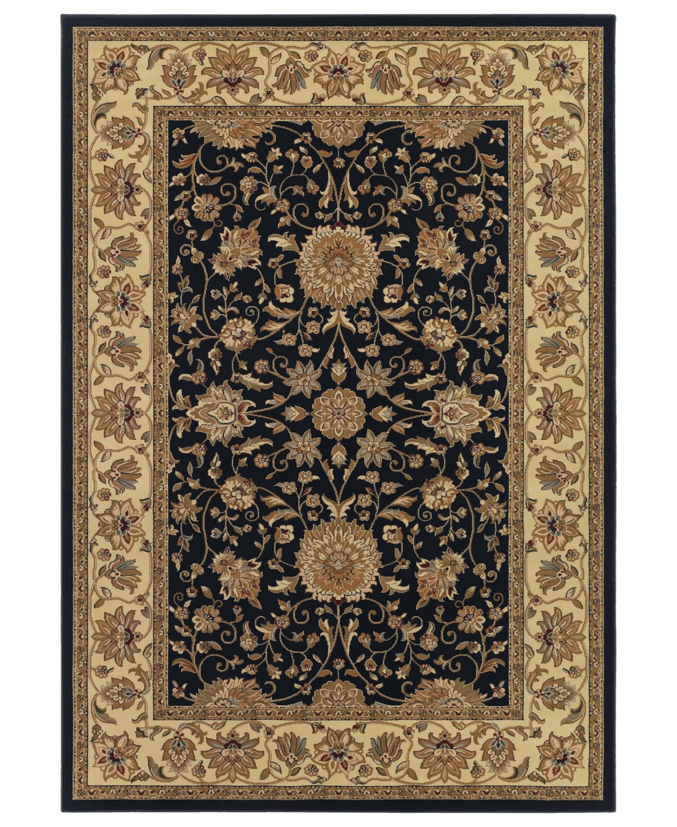 Area Rug, Tamena TAM881 Isfahan Black 311 x 53   Rugs