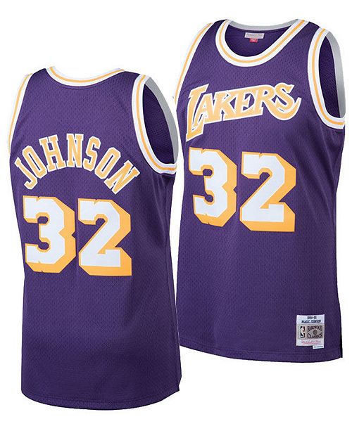 Mitchell Ness Big Boys Magic Johnson Los Angeles Lakers Hardwood Classic Swingman Jersey Reviews Sports Fan Shop By Lids Men Macy S