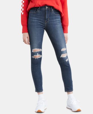 721 ripped high waist skinny jeans