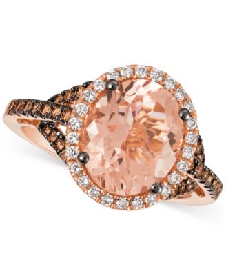 le vian morganite chocolate diamonds