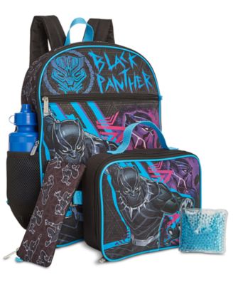 black panther backpack with lunch box