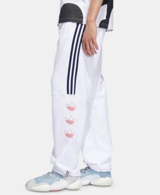 mens white adidas track pants