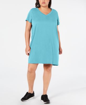 plus size cotton shirt dress