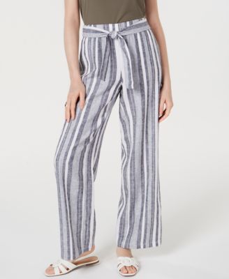 macys women linen pants