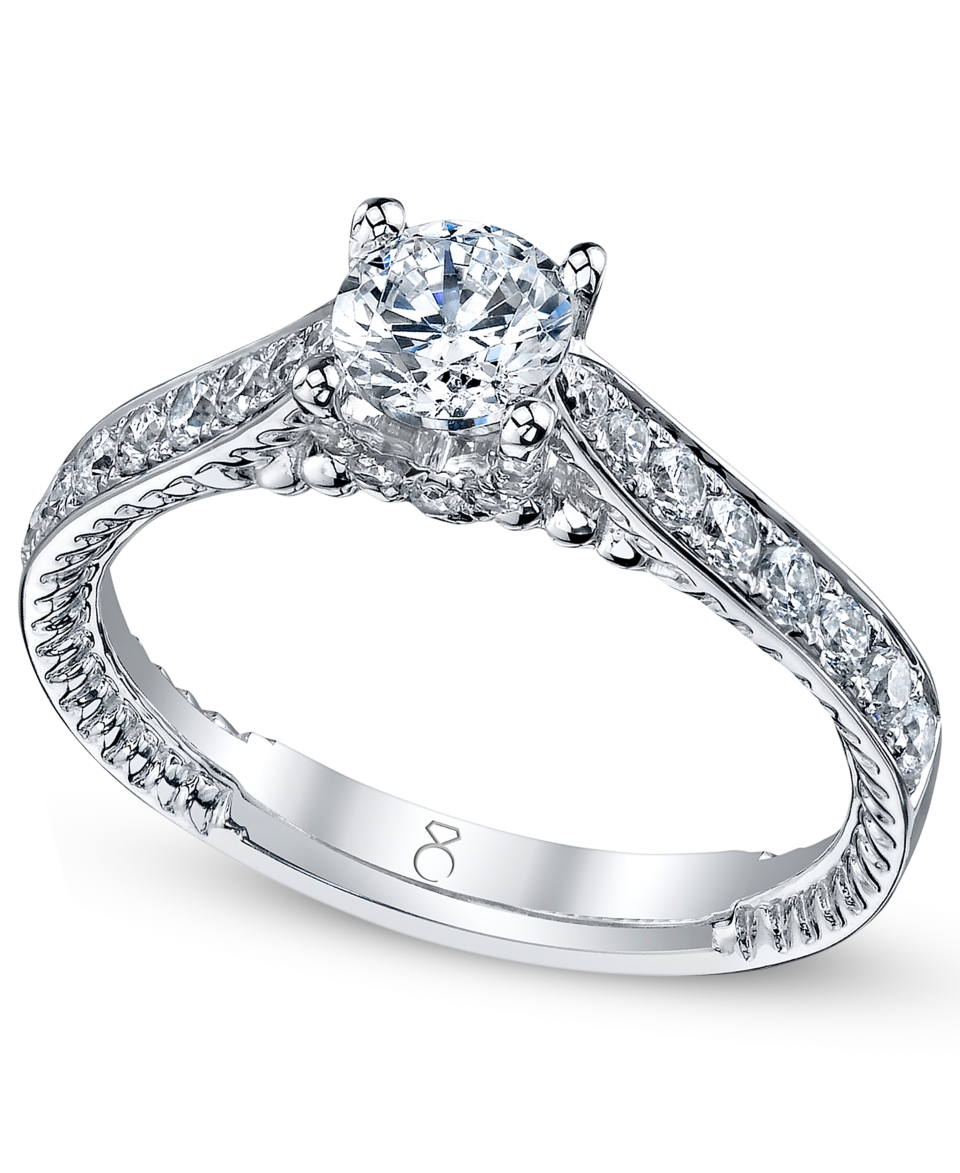 My Diamond Story Ring, 18k White Gold Certified Diamond Engagement